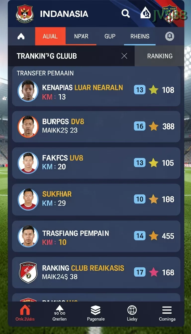 Cuplikan layar SUNDA777 — pengaturan akun